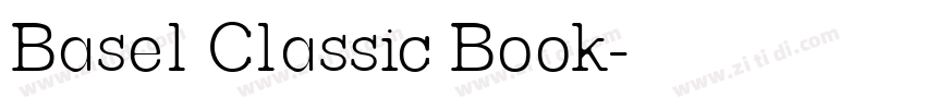 Basel Classic Book字体转换
